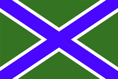 Cossack border guard flag : r/vexillology