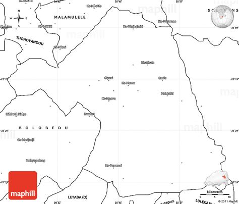 Blank Simple Map of GIYANI