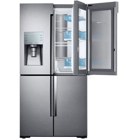 Samsung 28 cu. ft. 4-Door Flex French Door Refrigerator in Stainless Steel-RF28K9380SR - The ...