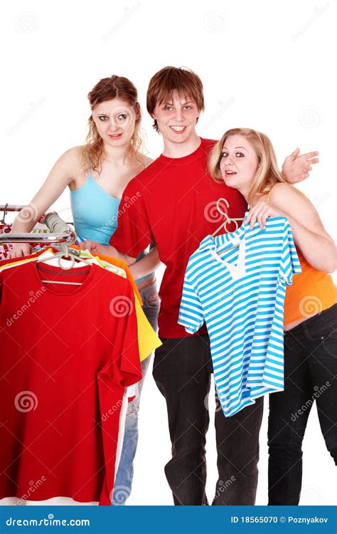 Group People In Clothing Shop. Stock Photo - Image: 18565070