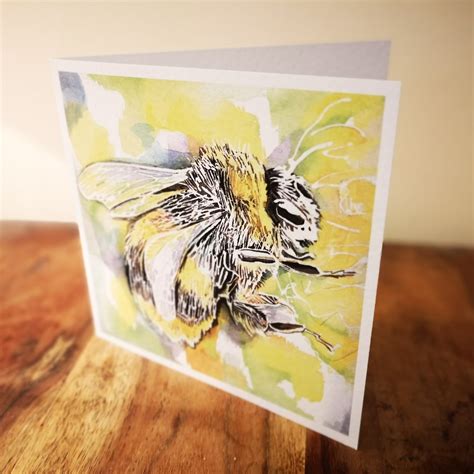 Bee Card - Etsy