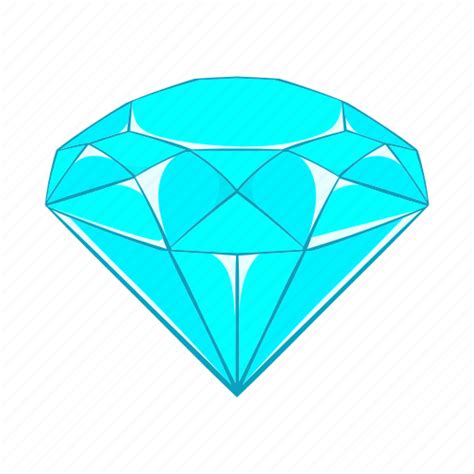 Cartoon, crystal, diamond, gem, jewel, precious, sign icon