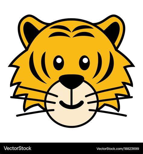 Tiger Face Cartoon