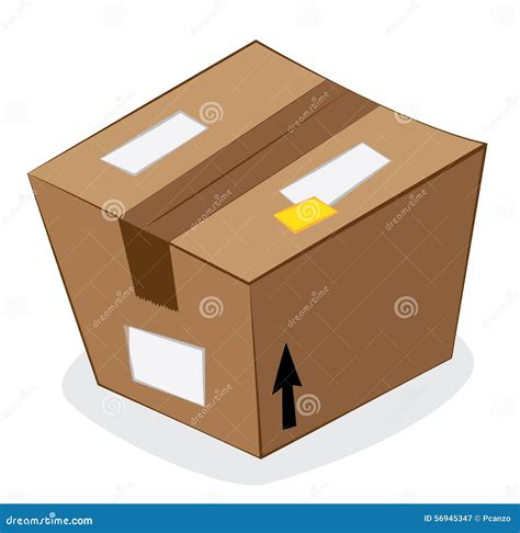 Carton package stock vector. Illustration of deliver - 56945347