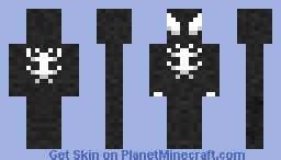 Black Suit Spiderman Minecraft Skin