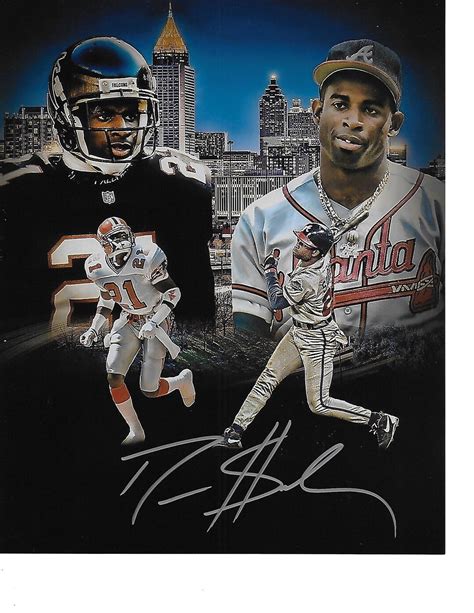 Superstar Athlete DEION SANDERS Nice Autographed Game Day 8x10 ...