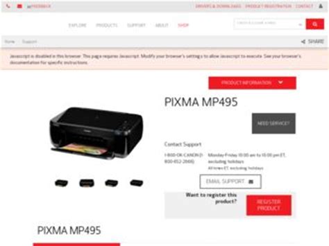 Canon PIXMA MP495 Driver and Firmware Downloads