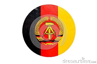 GDR Flag Isolated On White Background Royalty-Free Stock Photography | CartoonDealer.com #260575133