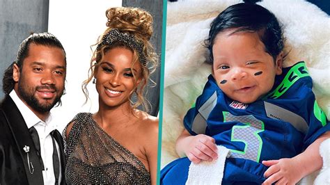 Ciara’s Newborn Baby Win Rocks Seahawks Jersey For Russell Wilson’s NFL ...