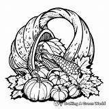 Cornucopia Coloring Pages  Free & Printable sketch template
