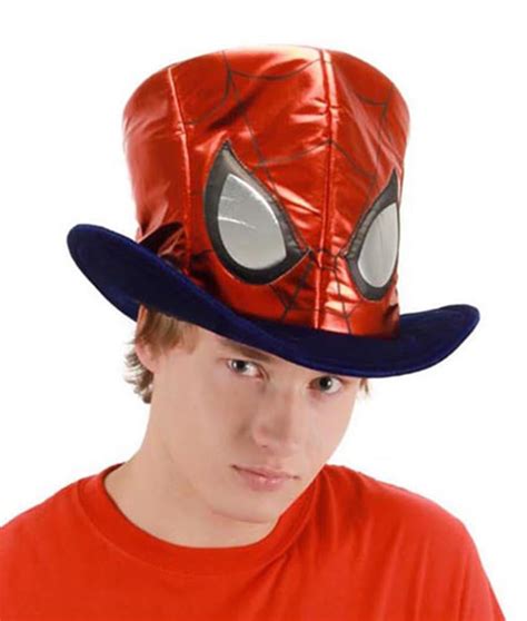 Spider-Man Costume Top Hat Adult One Size - Walmart.com - Walmart.com