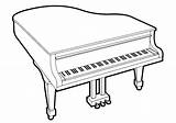 Baby Grand Piano Floor Plan Sketch Coloring Page sketch template