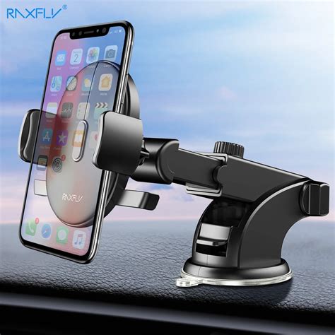 RAXFLY Car Phone Holder For Phone in Car Universal Sucker Suction Cup Mount Holder Bracket For ...