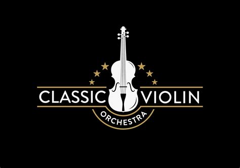 Classic Violin Orchestra Music Logo Graphic by zwallow99 · Creative Fabrica