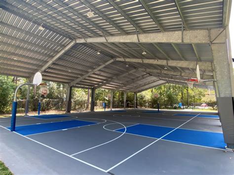 Township opens new covered outdoor sports court - Hello Woodlands