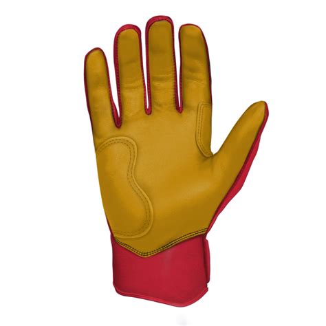 Red Batting Gloves Short Cuff | Baseball Gloves Batting – BRUCE BOLT