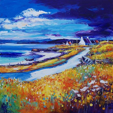 Scottish landscape print Ardnamurchan. landscape painting seascape wall art home decor unframe ...