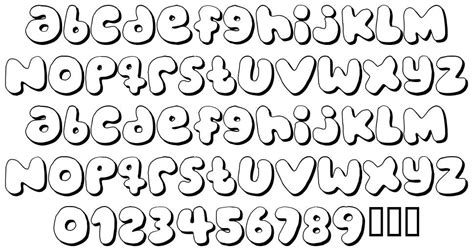 Free Bubble Letter Fonts For Bubbly Designs - Graphic Pie