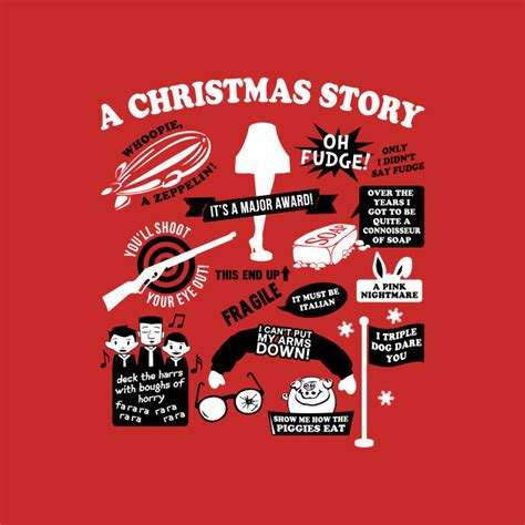 Christmas Story Quotes - A Christmas Story Movie - T-Shirt | TeePublic