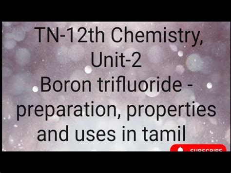 Boron trifluoride - Preparation, properties and uses - YouTube