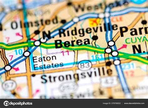 Berea Ohio Usa Map — Stock Photo © aliceinwonderland2020 #379795832