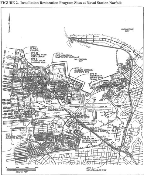 Naval Station Norfolk Base Map