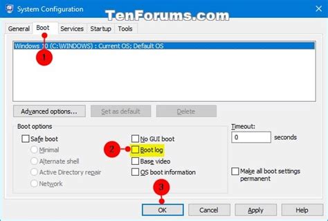 Enable or Disable Boot Log in Windows | Tutorials