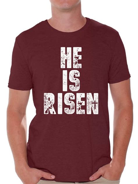 Awkward Styles - Awkward Styles He is Risen T Shirt for Men Christian ...