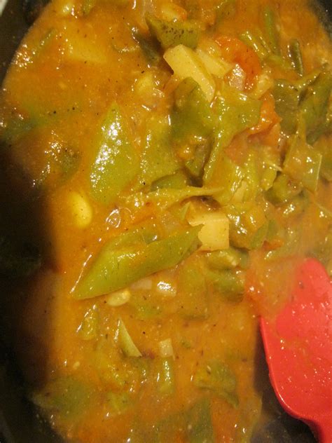 Sri's kitchen: broad beans curry