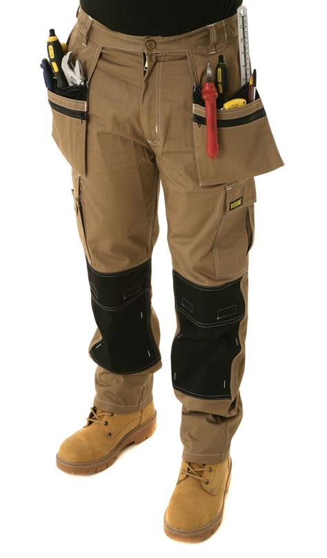 Mens Site King Multi Pocket Cargo Work Trousers with an Elasticated Waist - Site King | Work ...