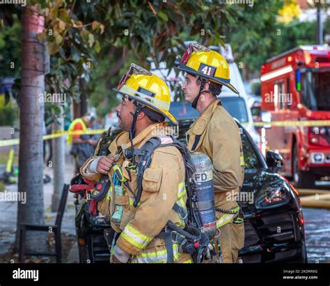 Los Angeles, CA, USA – November 3, 2022: Los Angeles Fire Department ...