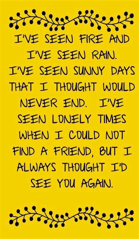 Pin by Kathy Candela Hoard on music | Rain song lyrics, Lyrics to live ...