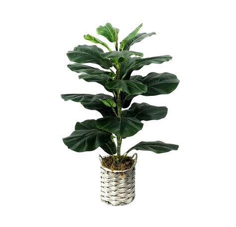 Buy WANGYANG Faux Fiddle Tree Fiddle Leaf Fig Tree Artificial Fiddle Leaf Fake Floor Faux Ficus ...