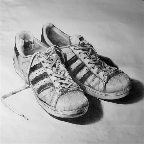 Observational drawing of shoes, me, pencil, 2019 : r/Art