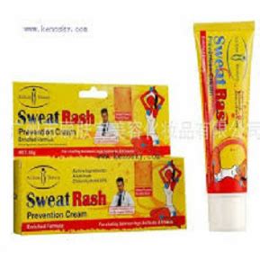 Sweat rash prevention cream