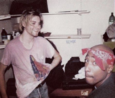 Kurt Cobain and Tupac together in the early 1990s : r/pics