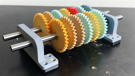 3d Printed GEARBOX speed record - (500,000:1 gear ratio) - YouTube