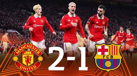 Man Utd vs Barcelona [2-1], Europa League, Play-Off 2nd Leg - MATCH REVIEW - YouTube