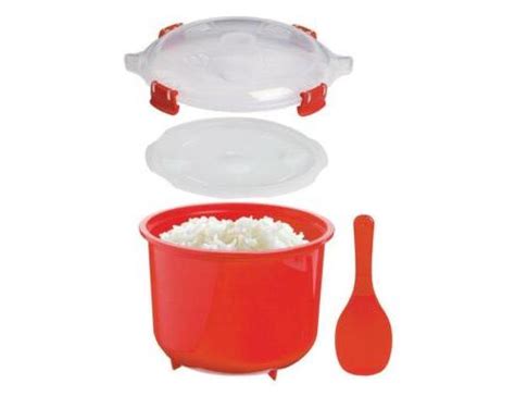 Microwave Rice Cooker Steamer 2.6L Pot Kitchen Steam