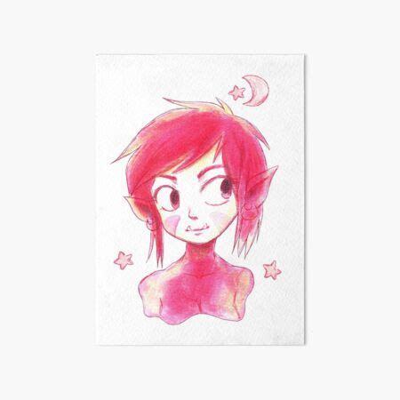 "Watercolor Red Elf Girl" Art Board Print for Sale by SaradaBoru | Redbubble