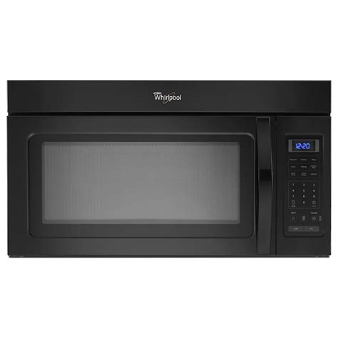 Whirlpool 1.7-cu ft Over-the-Range Microwave (Black) in the Over-the-Range Microwaves department ...