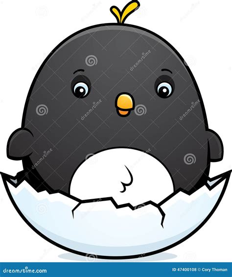 Cartoon Baby Penguin Egg stock vector. Illustration of graphic - 47400108