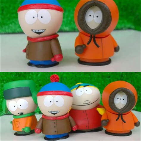 5pcs/lot High Quality South Parker Action Figures Cute PVC South Park Toys Figure Mini Display ...