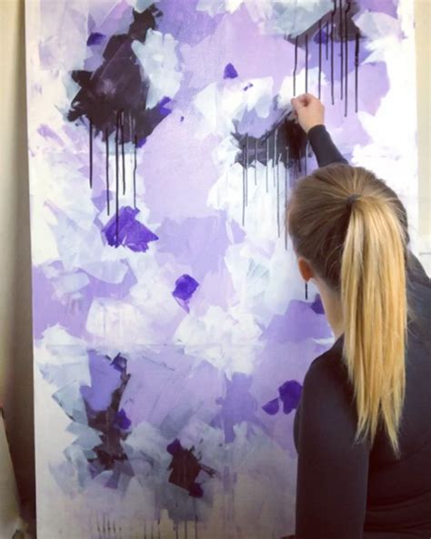 Pin by shwehtun on tutorial in 2019 | art, painting, abstract art | Purple painting, Watercolor ...