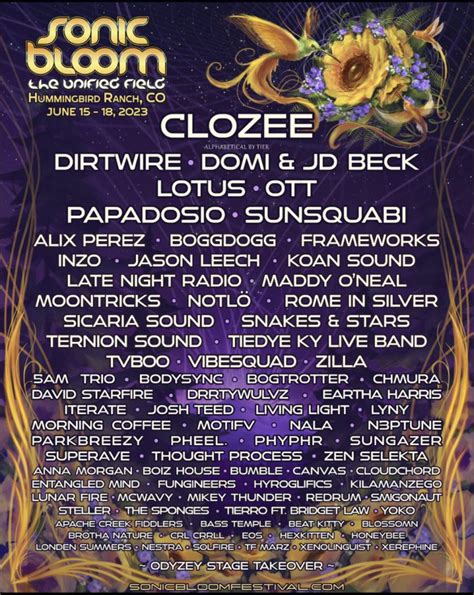 Sonic Bloom Announces a Refreshing Lineup for 2023 Edition | EDM Identity