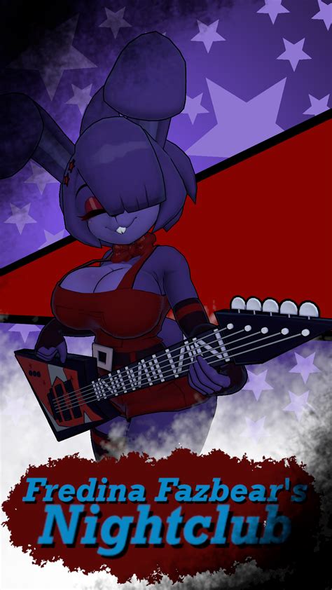 Fredina Fazbear's nightclub Bonnie poster by tillgor2 on DeviantArt