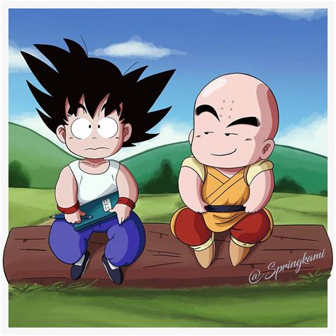 Kid goku & Krillin (digital) | DragonBallZ Amino