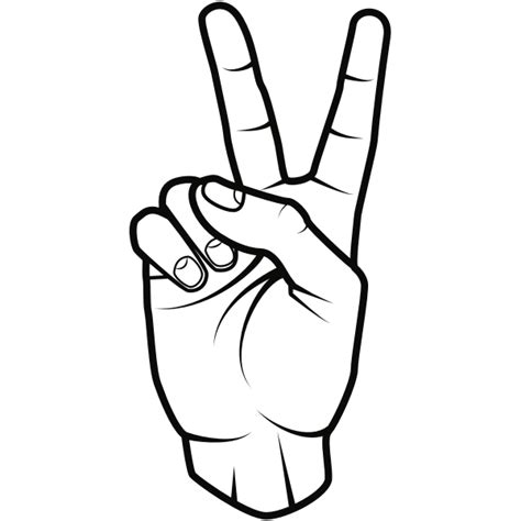 Peace Sign ( Peace Sign Drawing, Peace Sign Fingers, Easy Skull ...