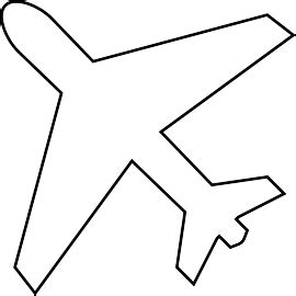 Airplane Outline Clipart Best - vrogue.co