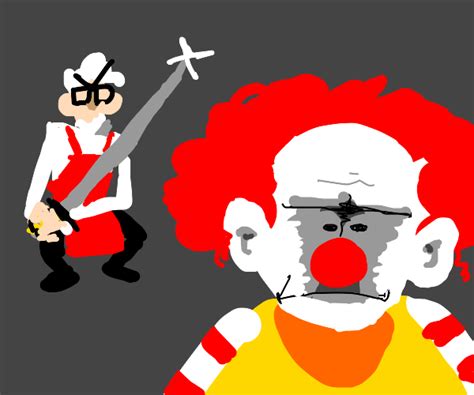 Colonel Sanders vs Ronald McDonald - Drawception